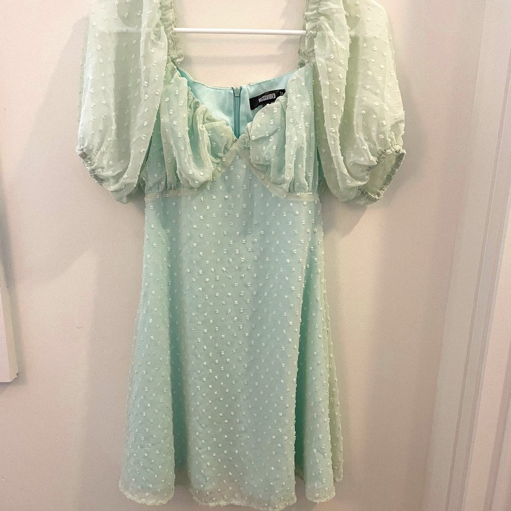 Missguided Mini Dress with Bubble Sleeves